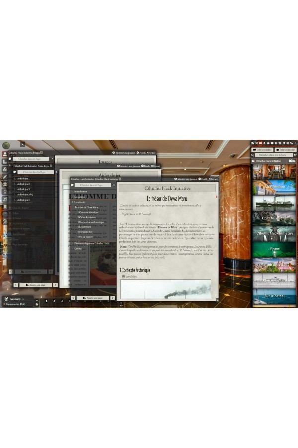 Module Foundry - Cthulhu Hack - Initiative !