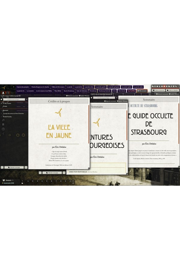 Module Foundry - Cthulhu Hack - La Ville en Jaune