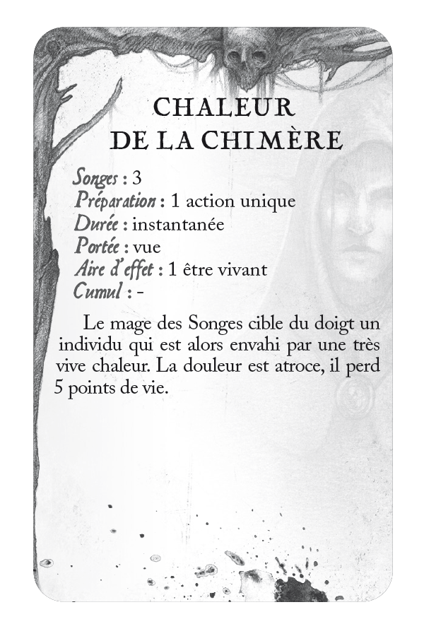 Cartes sortilèges avancés - Songes