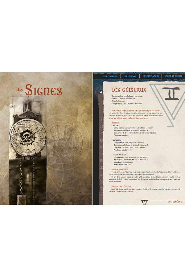 Trinités - Manuel des joueurs