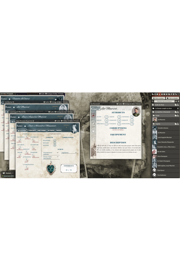 Module Foundry - Cabinet des Murmures - Guide de Paris et Hantises volume 1