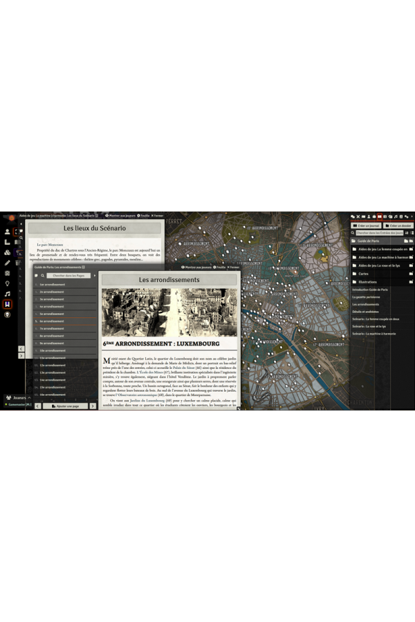 Module Foundry - Cabinet des Murmures - Guide de Paris et Hantises volume 1