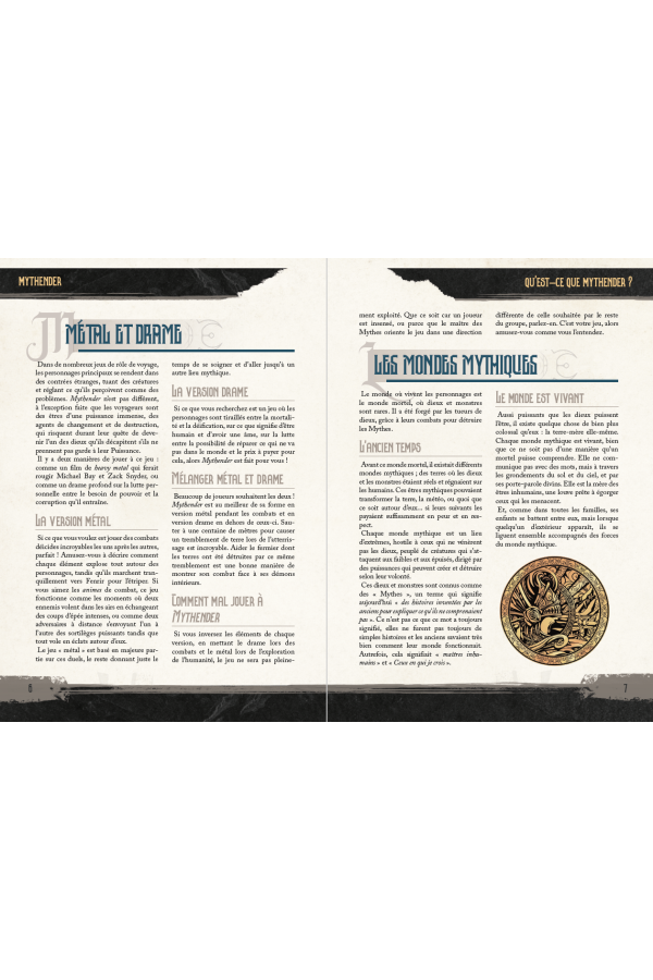 Mythender (+ fiches prétirés)