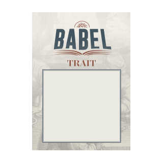 Bloc de feuilles Traits pour Babel
