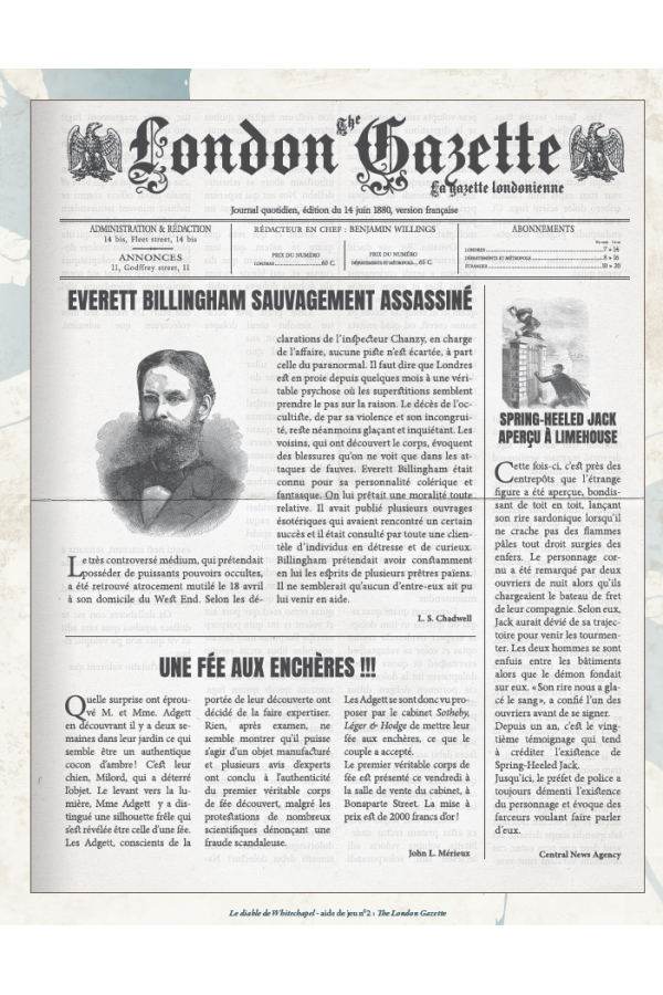 Hantises - Aides de jeu