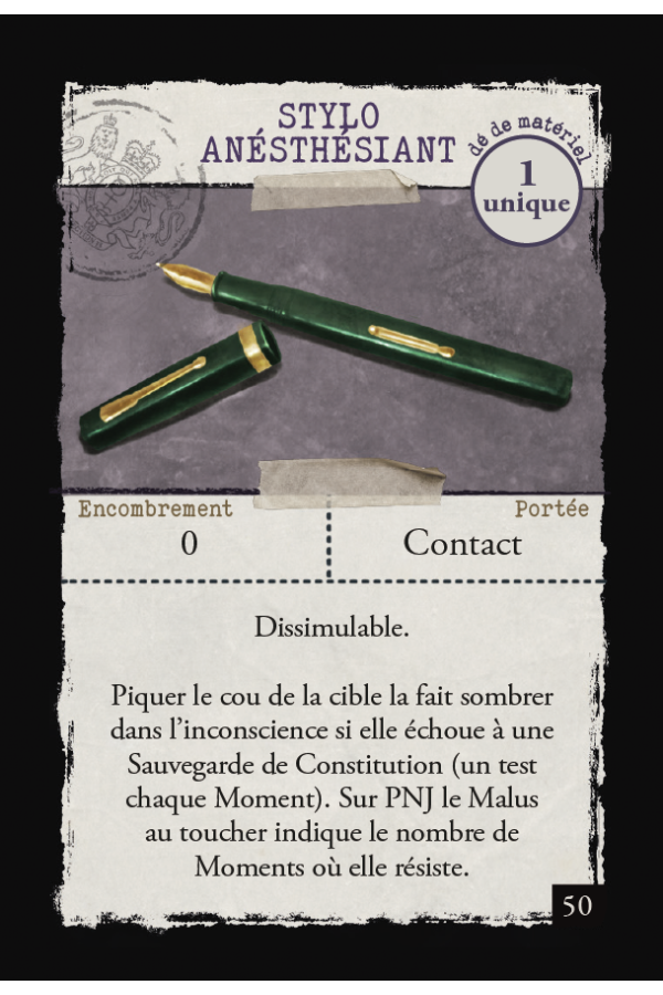 Section 13 - Matériel de mission