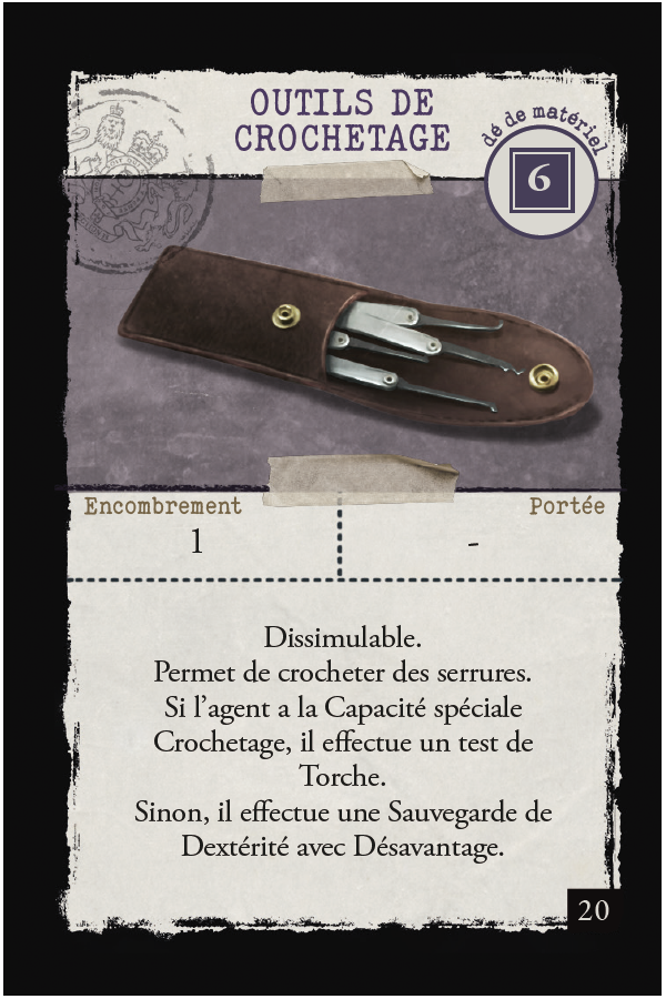 Section 13 - Matériel de mission