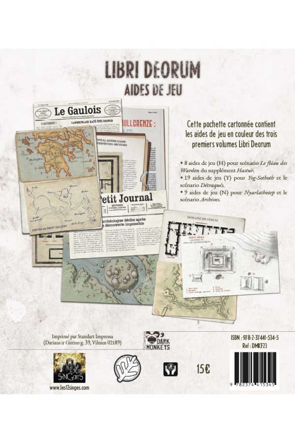 [PRÉCOMMANDE] Libri Deorum : Aides de jeu