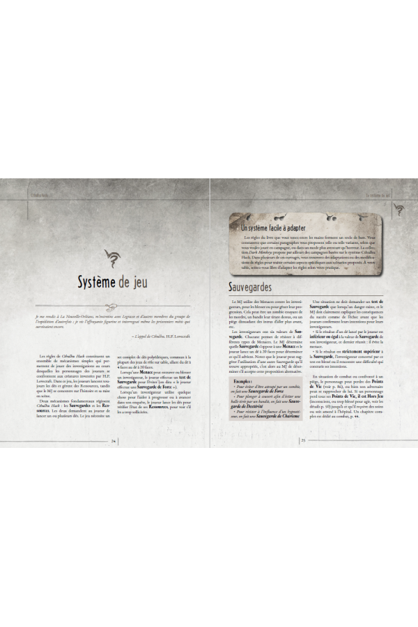 Cthulhu Hack Réédition Collector + feuilles de personnage